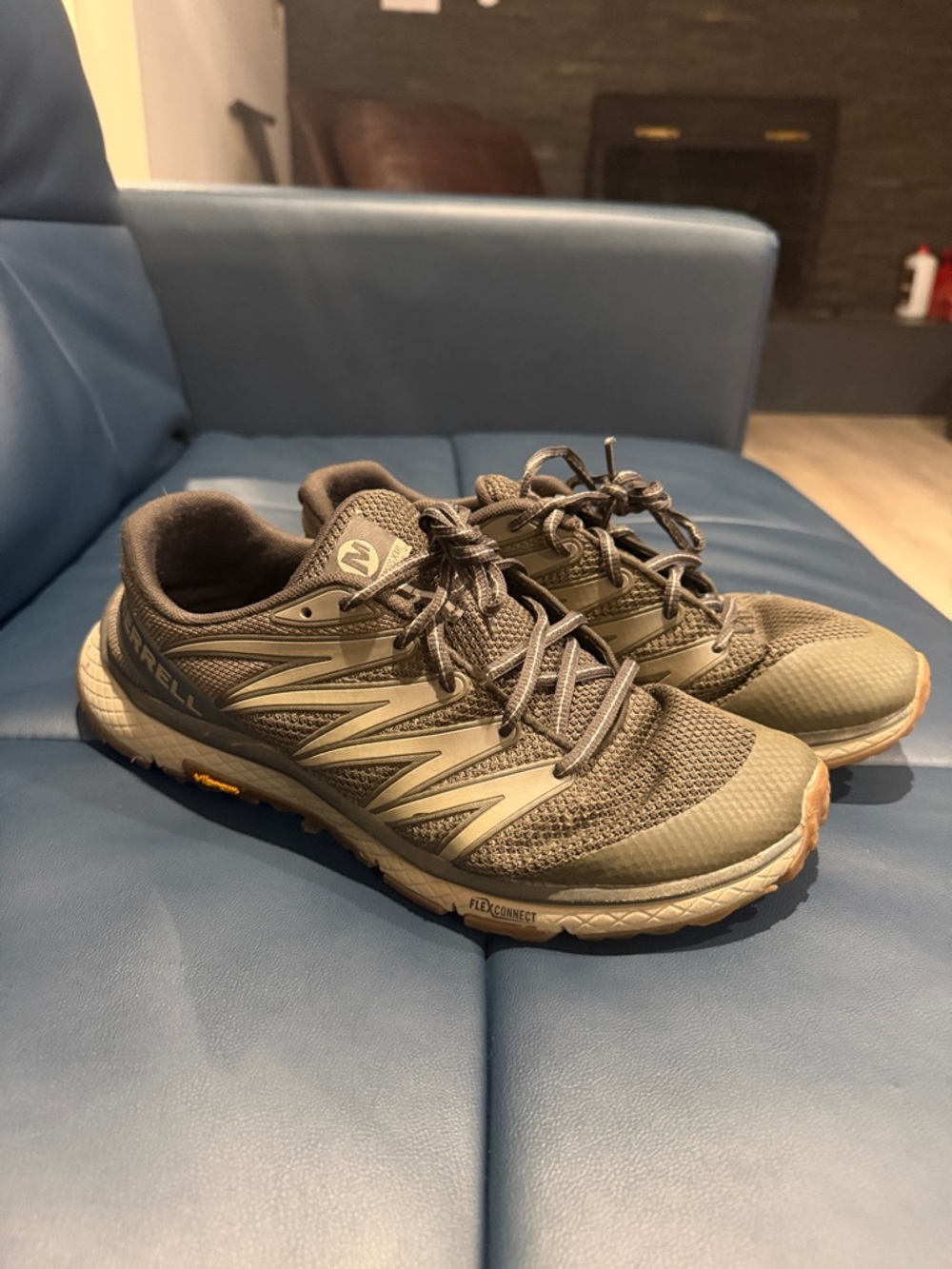 Merrell Men's Olive Green Trail Running Sneakers size 10